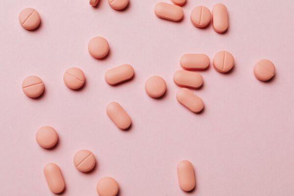pink tablet with pink background